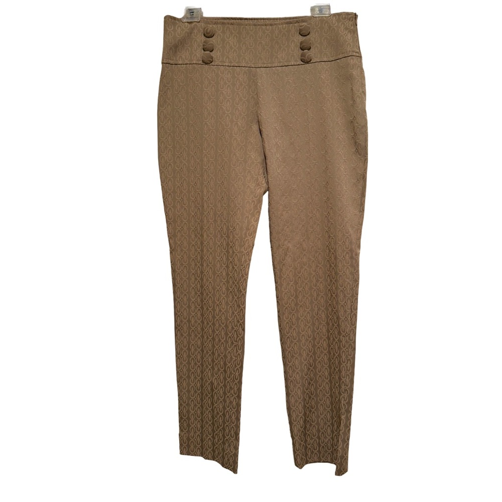 NWT Absolu Paris Beige Ankle-length Pants. Made in France. French size 40, US 8